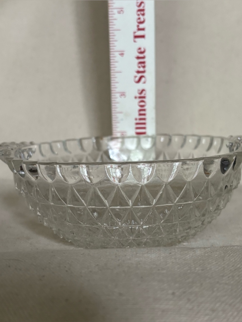Vintage Crystal Glass Bowl